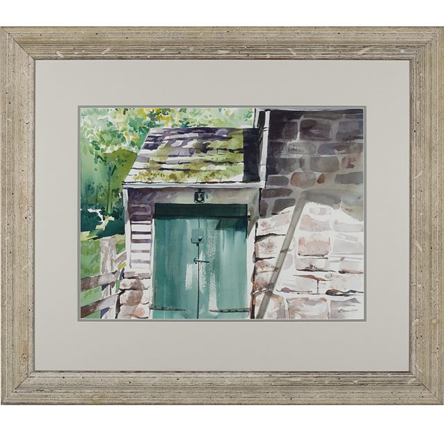 Bucks County Barn Watercolor